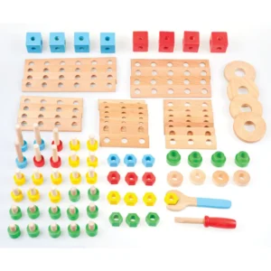 Toddlers Wooden Construction Set of 20